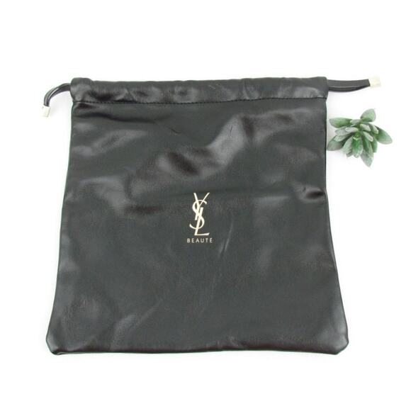 YSL Beauté Black Drawstring Pouch – Travel Makeup Bag - Picture 1 of 6
